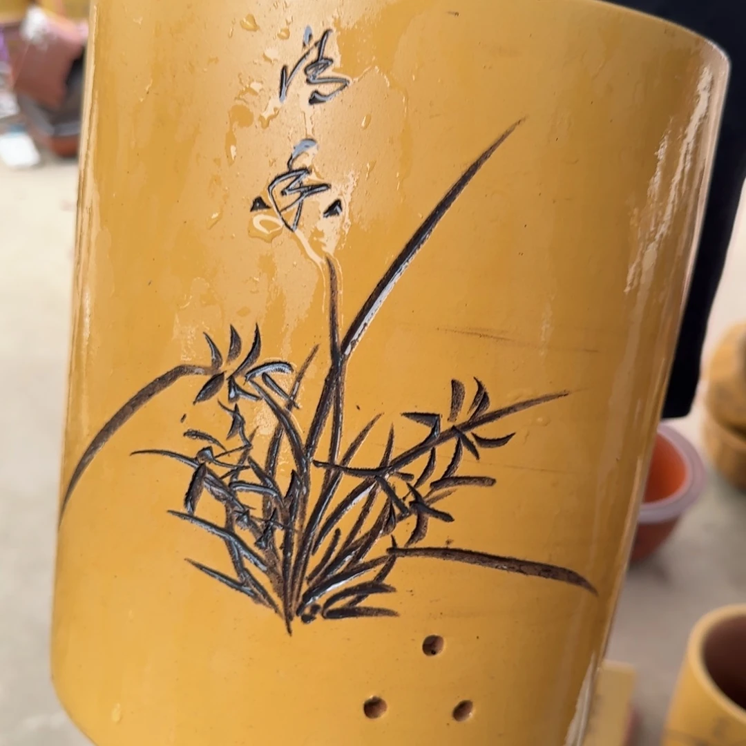 紫砂花盆口径17.22口径