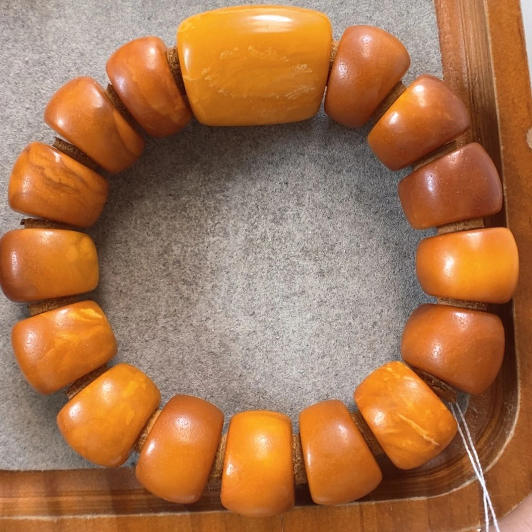 未镶嵌蜜蜡手串蜜蜡手串