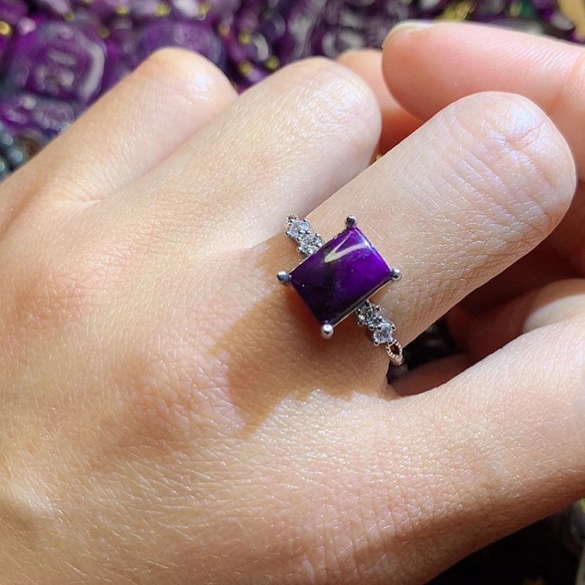 【闪购商品】苏纪石（舒俱来）戒指银S925镶嵌