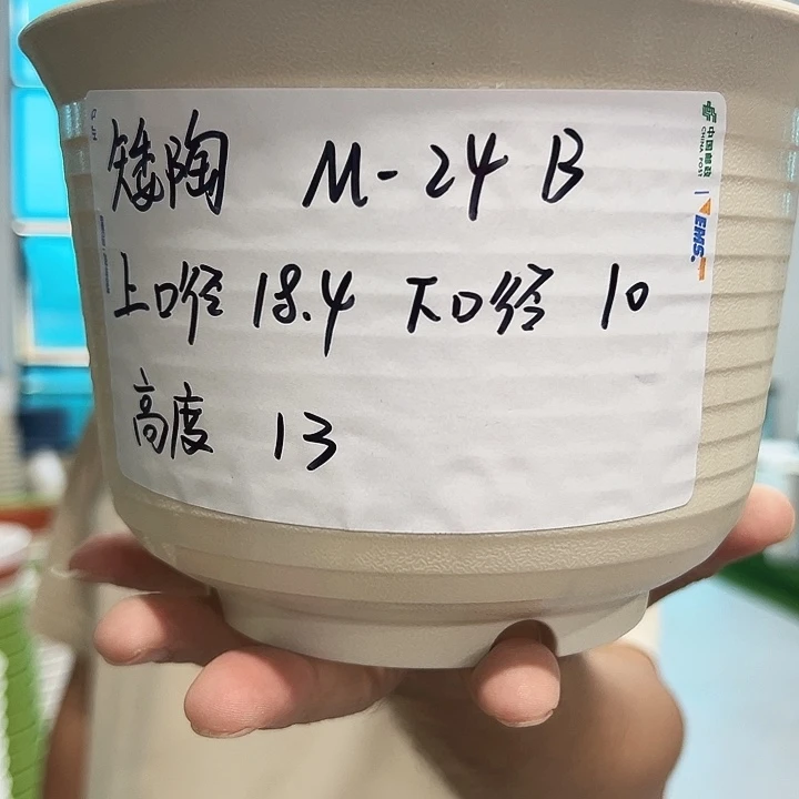 正品矮陶口18高13混色10个无托