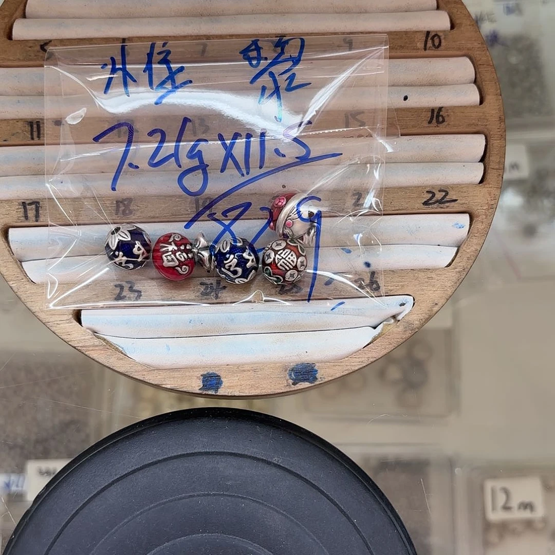 玻璃足银银饰品银饰品