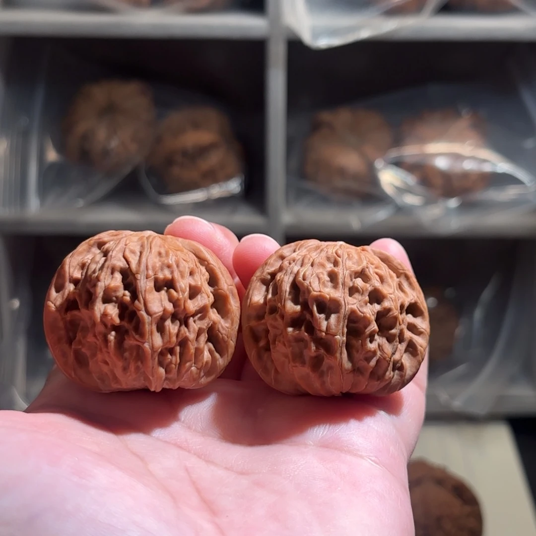 文玩核桃把件40尺全品承德血磨