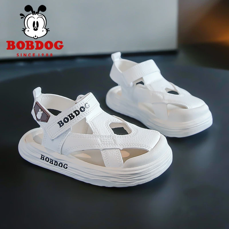 巴布豆凉鞋男童2025新款夏季包头沙滩鞋软底小男孩防滑凉拖小学生