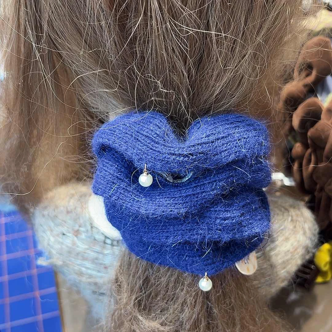 布艺铁合金发圈蓝色30