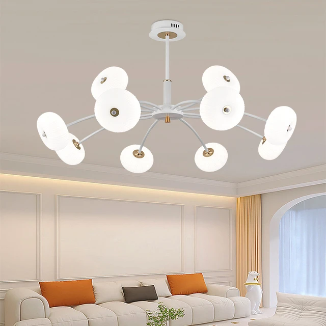 吊灯客厅灯奶油风家用大气网红大厅主灯法式简约现代卧室餐厅灯具