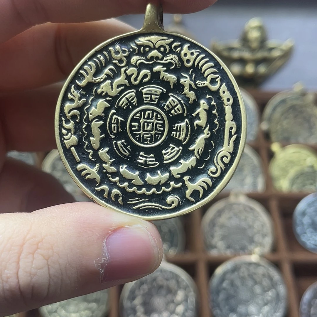 黄利马标熊九宫八卦牌小年份