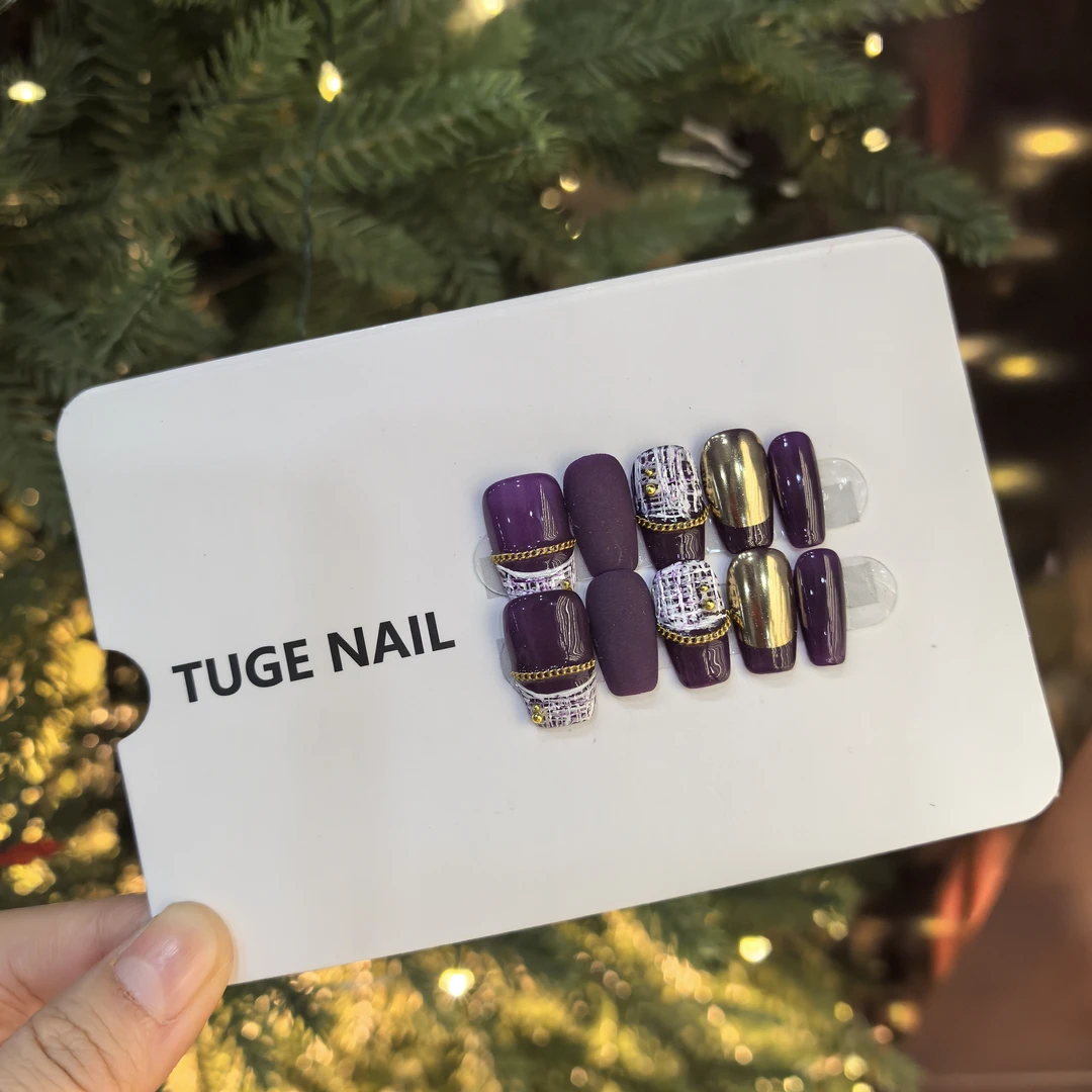 TugeNail “紫色毛呢” 秋冬爆款美甲 清仓 非品质问题 NO退NO换 N7
