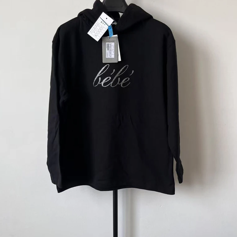 未使用 Balenciaga/巴黎世家 水晶艺术画抓绒卫衣 常规版型 01624