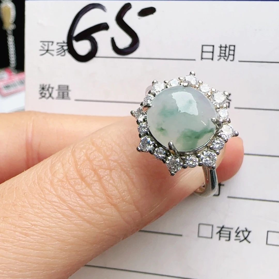银S925镶嵌手链翡翠