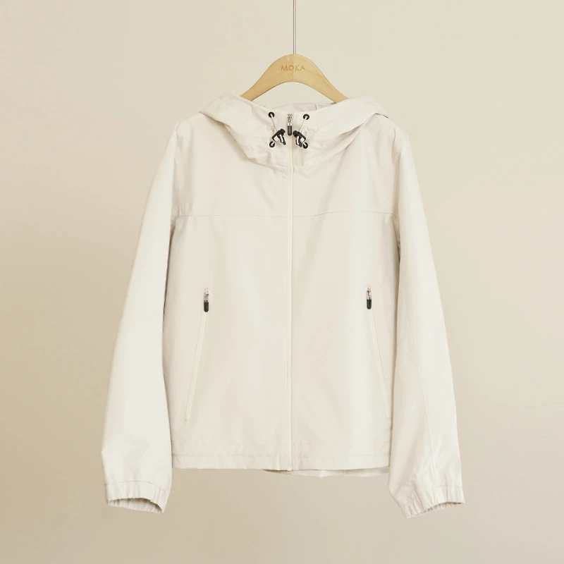 法国订单时尚冲锋衣短款夹克休闲百搭女士外套（250223）2308