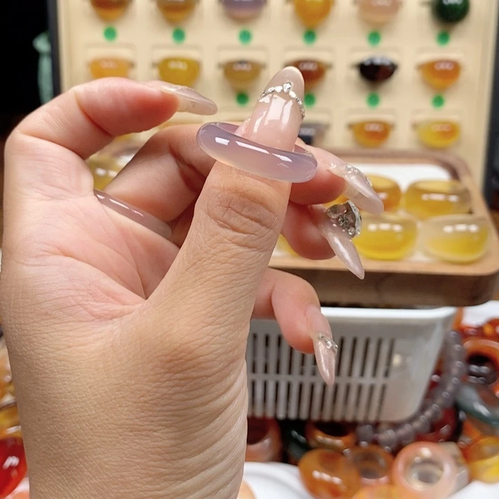 合金戒指玛瑙/玉髓淘*街