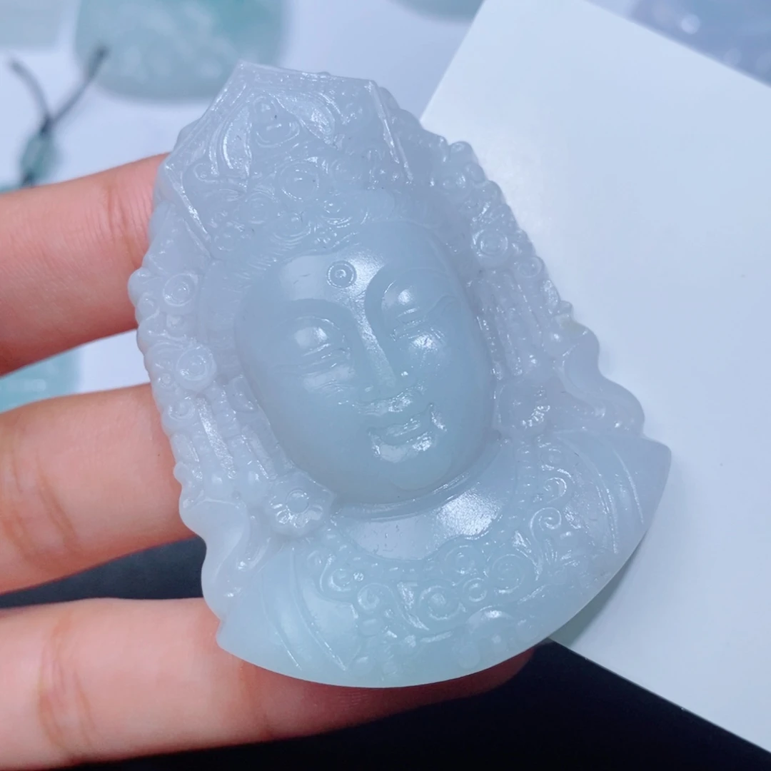 九***督定制翡翠翡翠吊坠未镶嵌