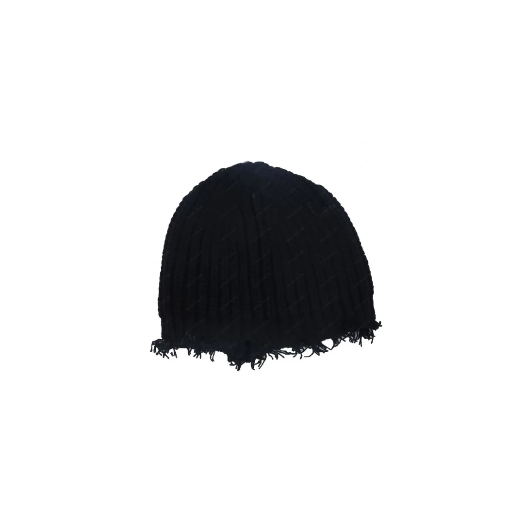 【废土风】秋冬美式废土风散口毛边针织帽