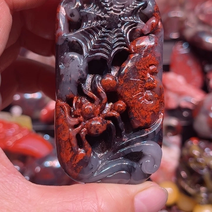 玉桂林鸡血玉我收货