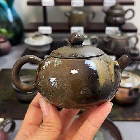 缘***茶盏景德柴烧茶具-纯手工茶具