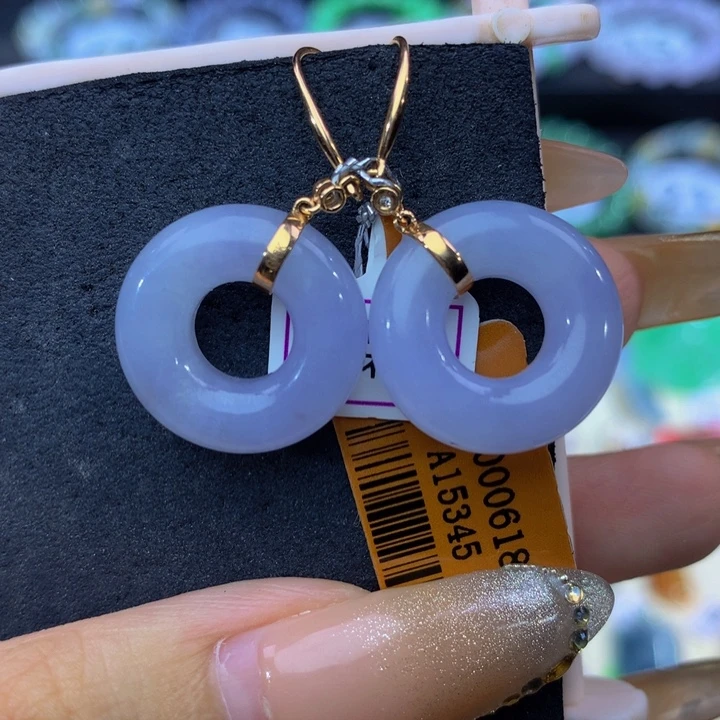 翡翠18K金镶嵌手链翡翠