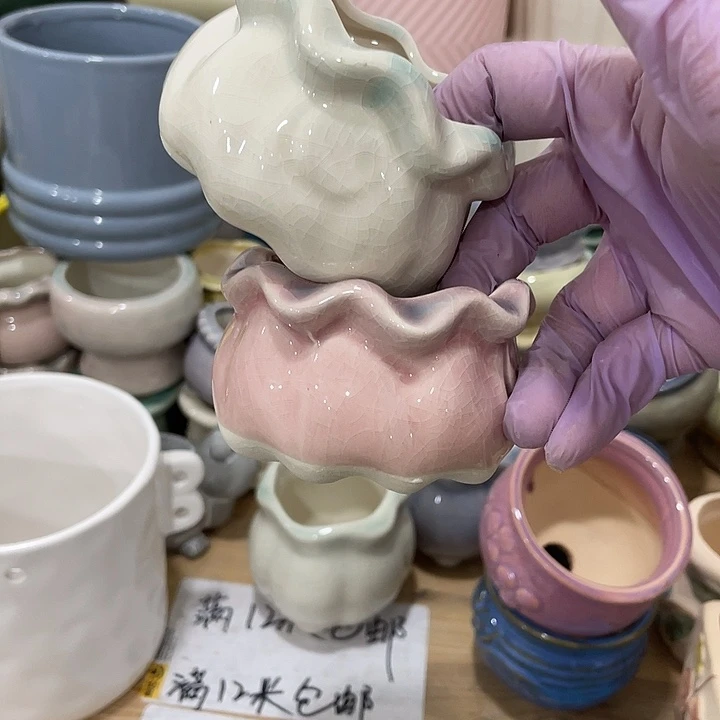 红陶陶瓷花盆凑12米包邮