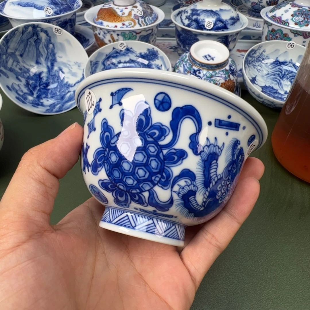 景德镇纯手工纯手绘茶具木木207