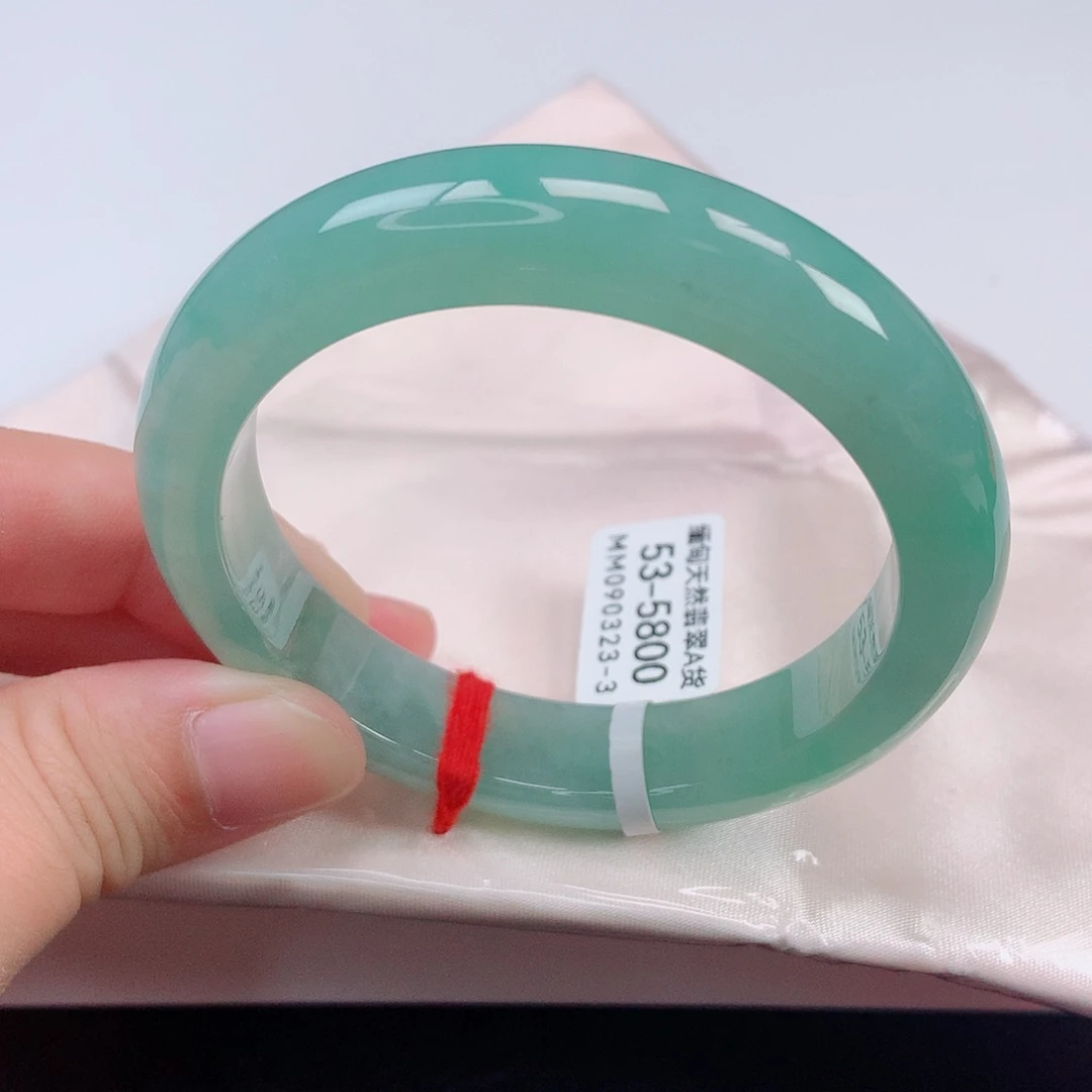 未镶嵌手镯翡翠53正圈