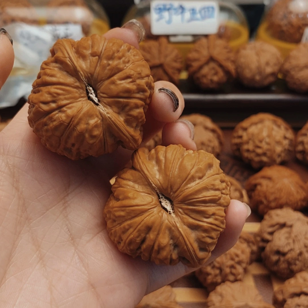 把件文玩核桃42全品南瓜墩