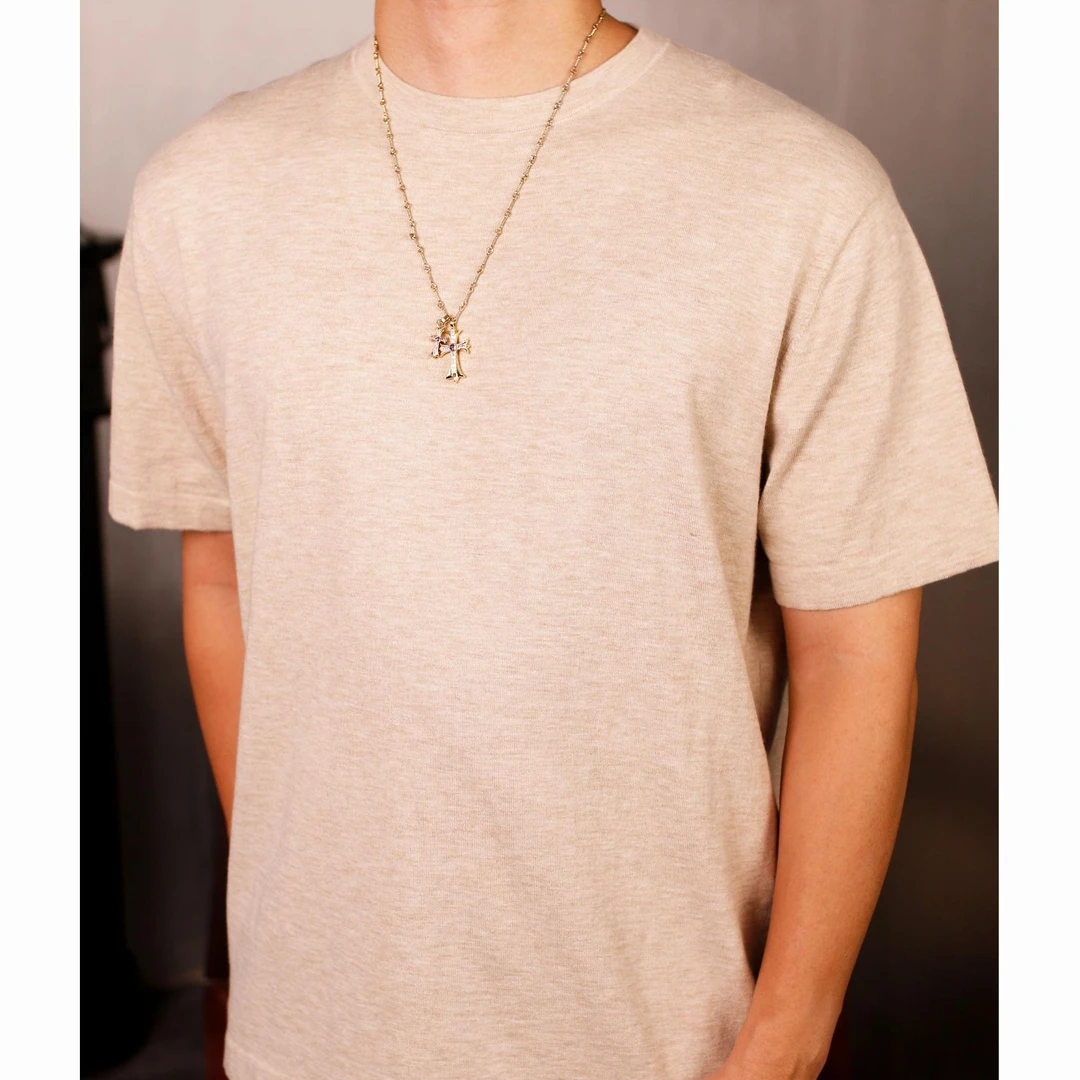 UPW可机洗有机棉混纺夏季[0触感0负重]柔软亲肤透气短袖上衣