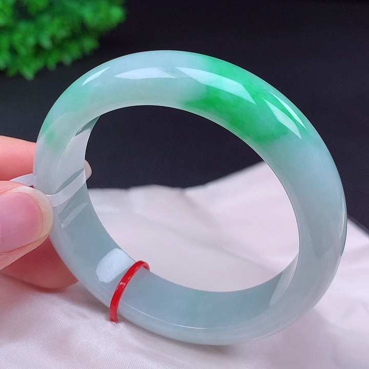 翡翠未镶嵌手镯54圈口