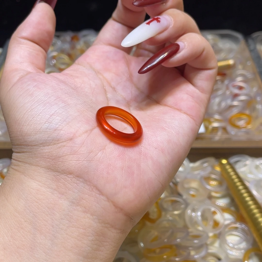 未镶嵌戒指玛瑙/玉髓60号港10