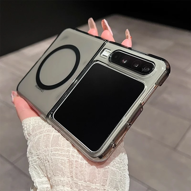 适用华为Purax手机壳超薄磨砂半透磁吸purax阔折叠屏防摔简约男女