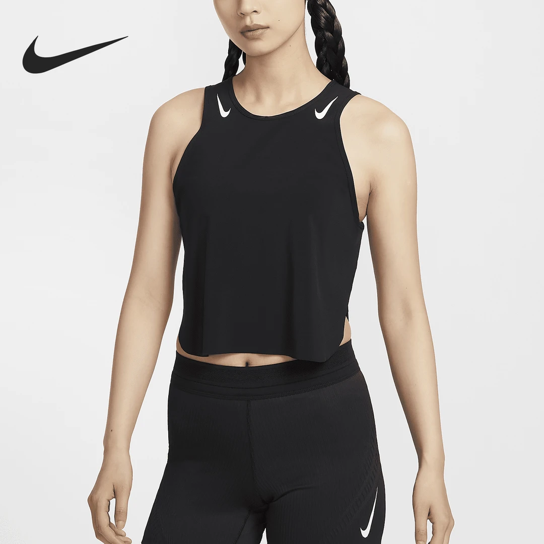 Nike/耐克正品Dri-FIT女士圆领透气运动跑步背心FN2714-010