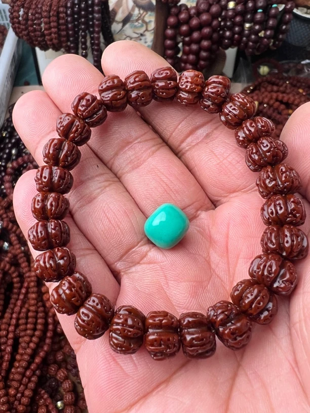 10.5mm【已包浆】手工精修梅花♣️印尼小金刚老树王梅花盘龙盘玩手串