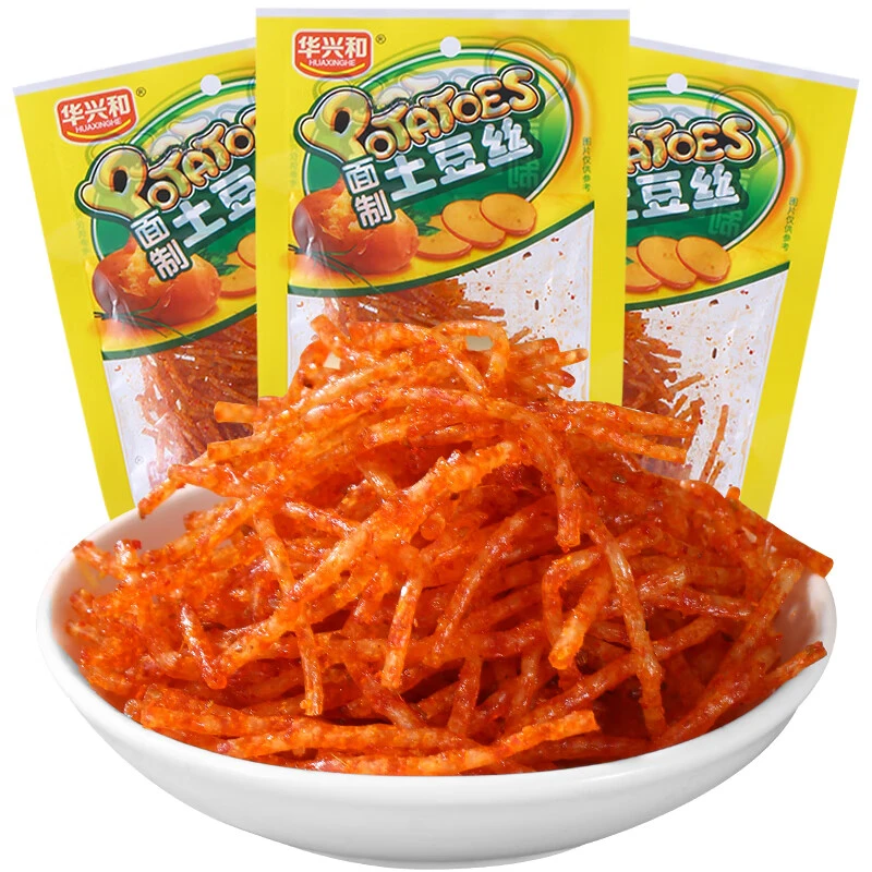 华兴和面制土豆丝辣条童年怀旧麻辣细丝零食儿时解馋小吃休闲食品