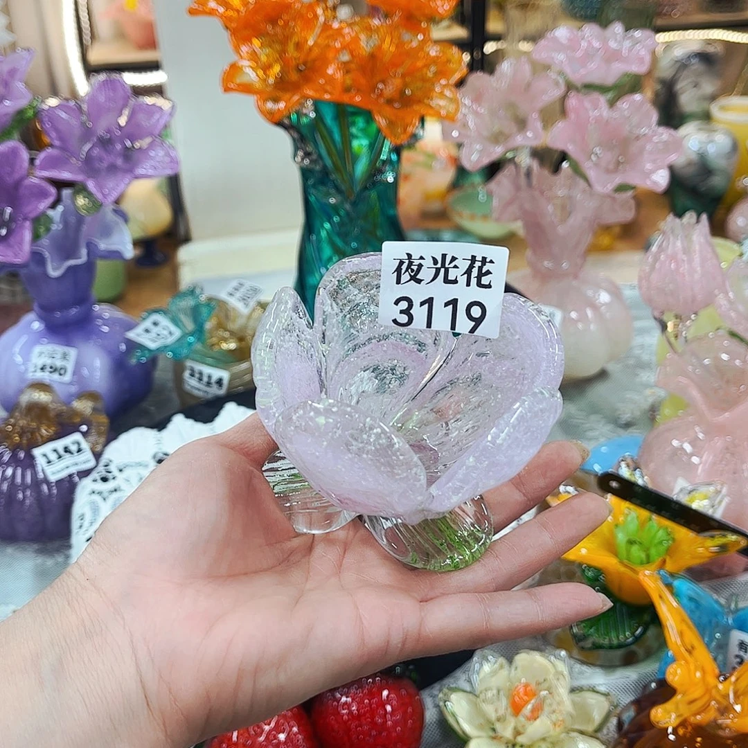 3119夜光花碗 家悦琉璃工艺品