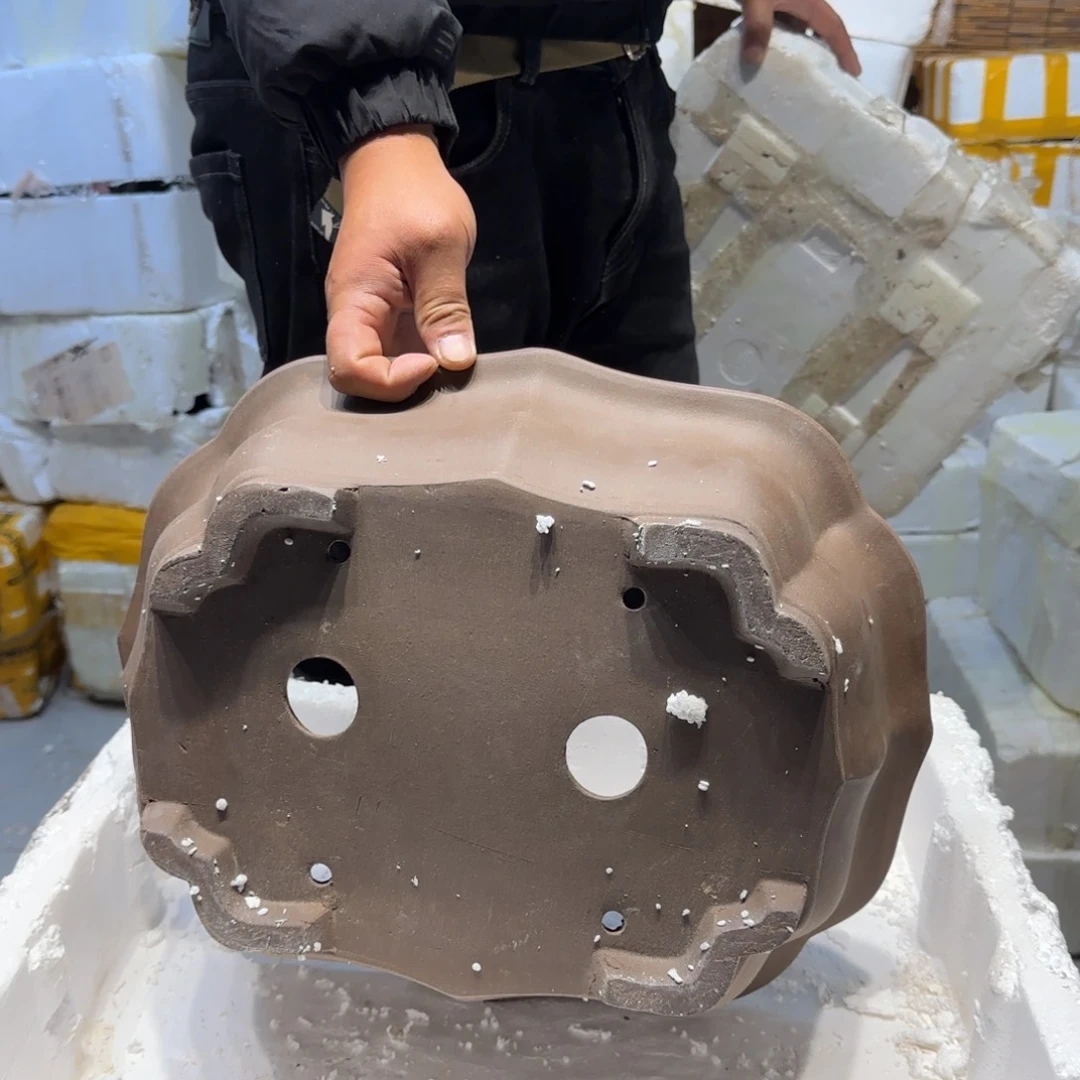 紫砂花盆口径39 33高度13