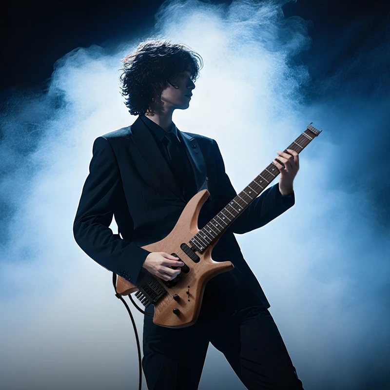 DONNER/唐农专业级电吉他HLX-500无头演奏单单双成人学生带音响