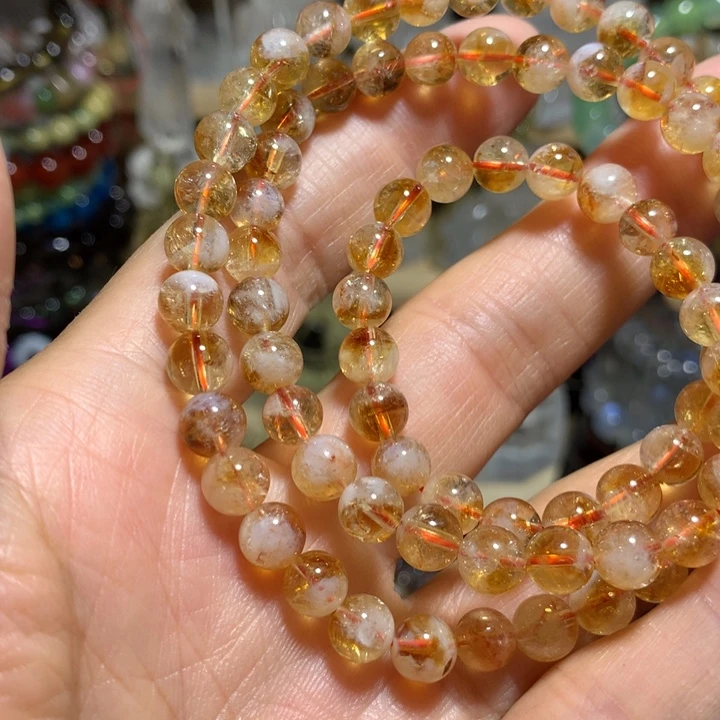 石英石非金属6mm三圈手串