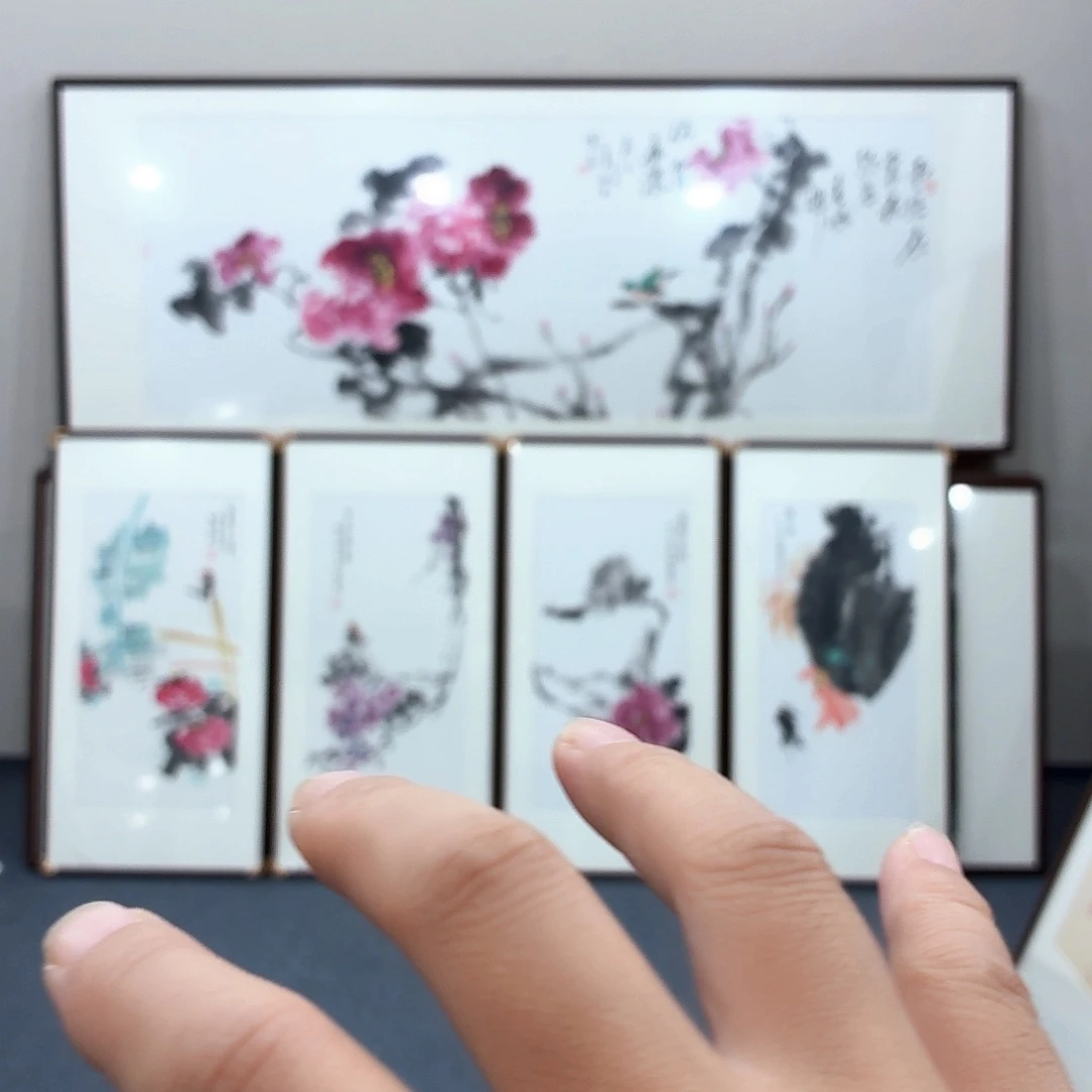 国画手绘作品90×45尺寸