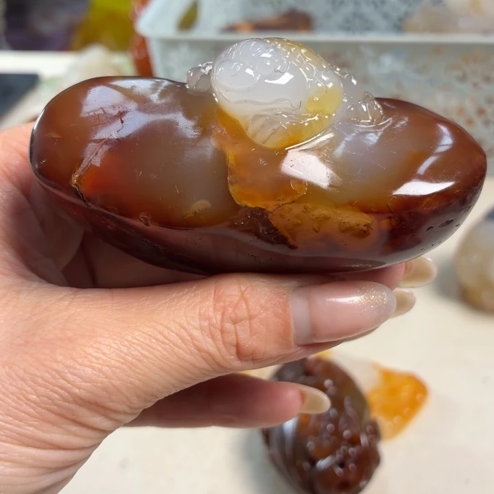 玛瑙/玉髓未镶嵌吊坠(不含链)