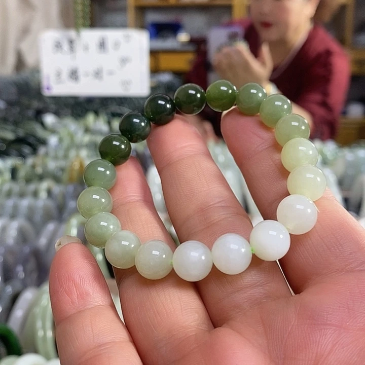 和田玉未镶嵌手链