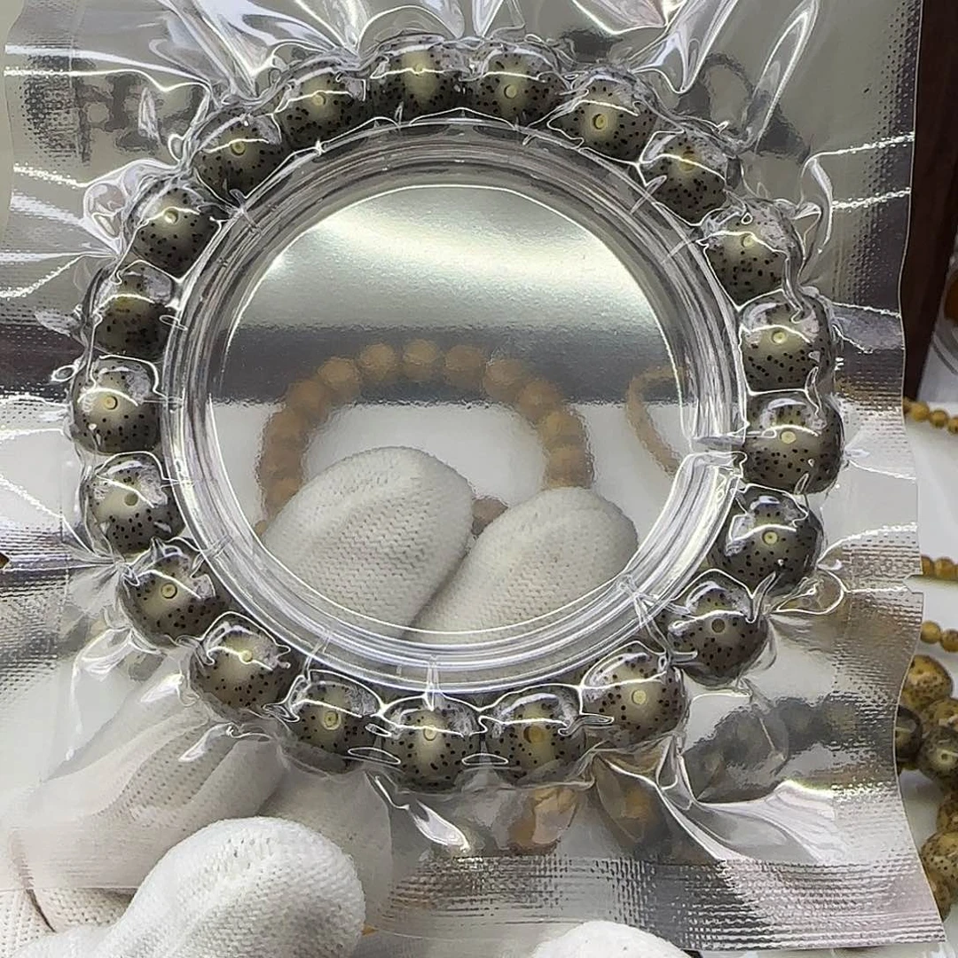 星月菩提手串卡11.5黑冰针尖星