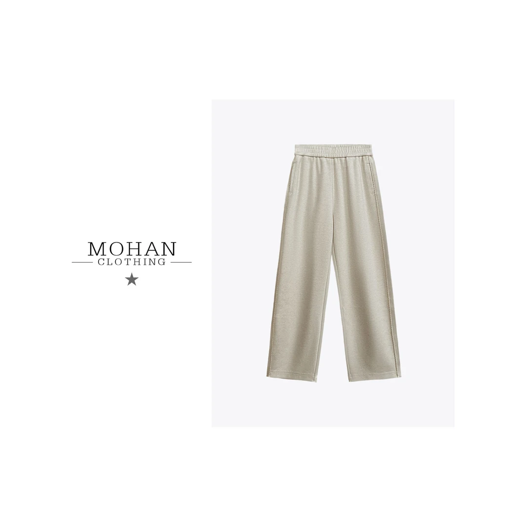 CLOTHING/墨含高奢时尚舒适百搭休闲显瘦宽松直筒休闲裤PHT6560