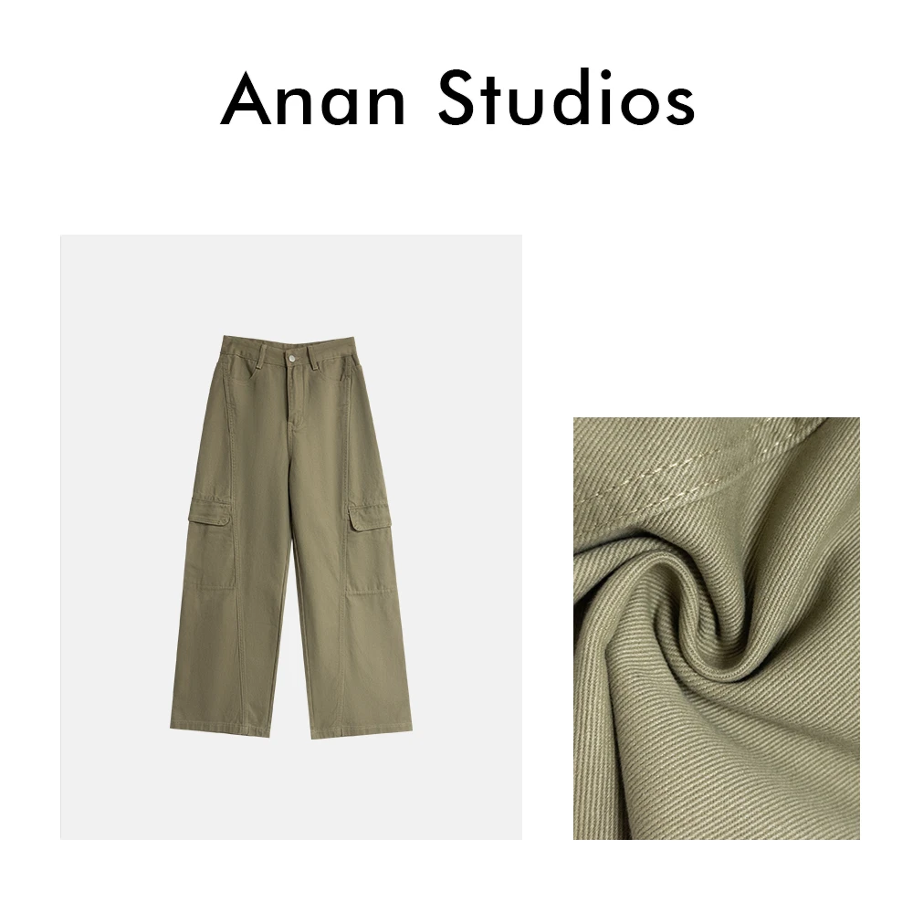 AAA086【时毛精出街】新款韩版时尚百搭气质工装裤❤