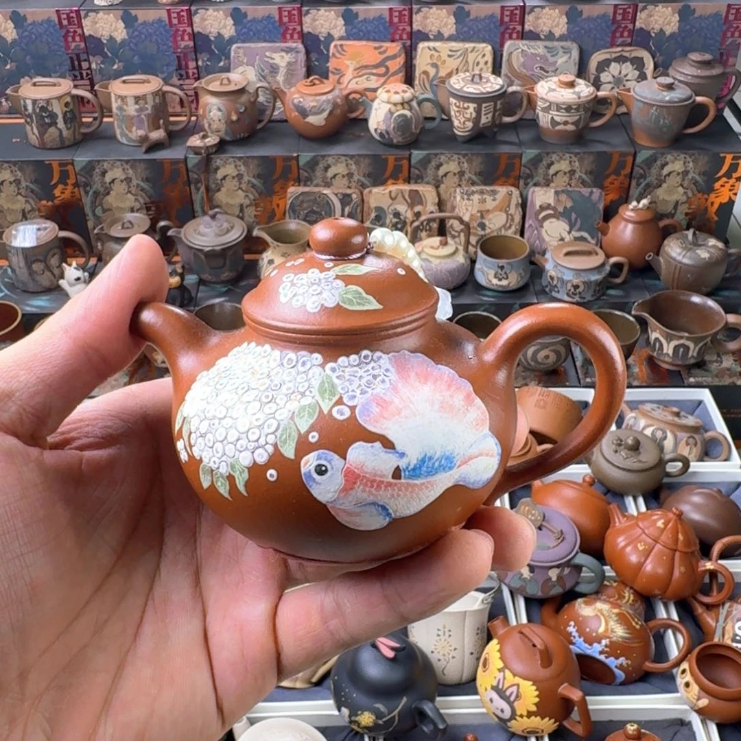 茶壶紫砂180ml原矿精工半手