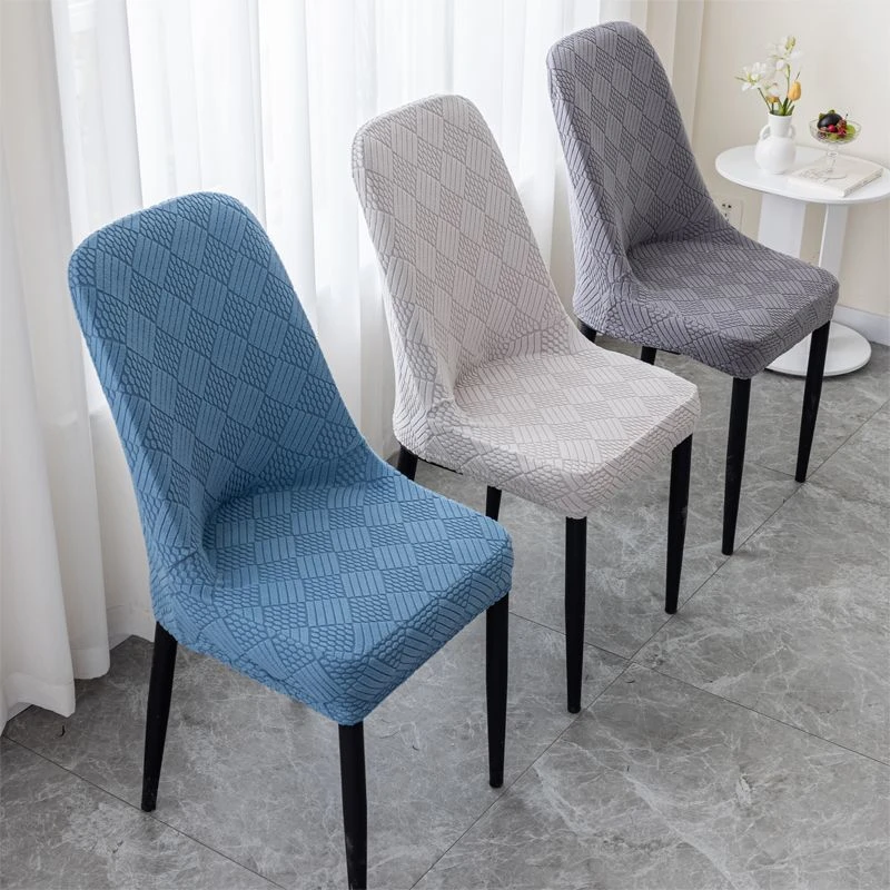 弧形椅子套通用餐椅套罩加厚弹力座椅套家用凳子套垫子靠背一体