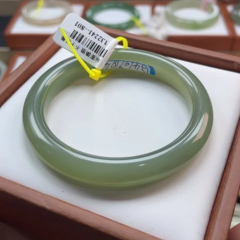 【闪购商品】未镶嵌手镯和田玉链接75。54/55