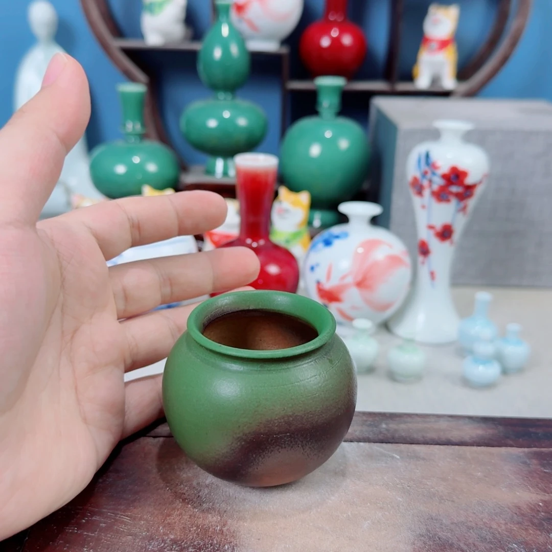 陶瓷手工小花器摆件