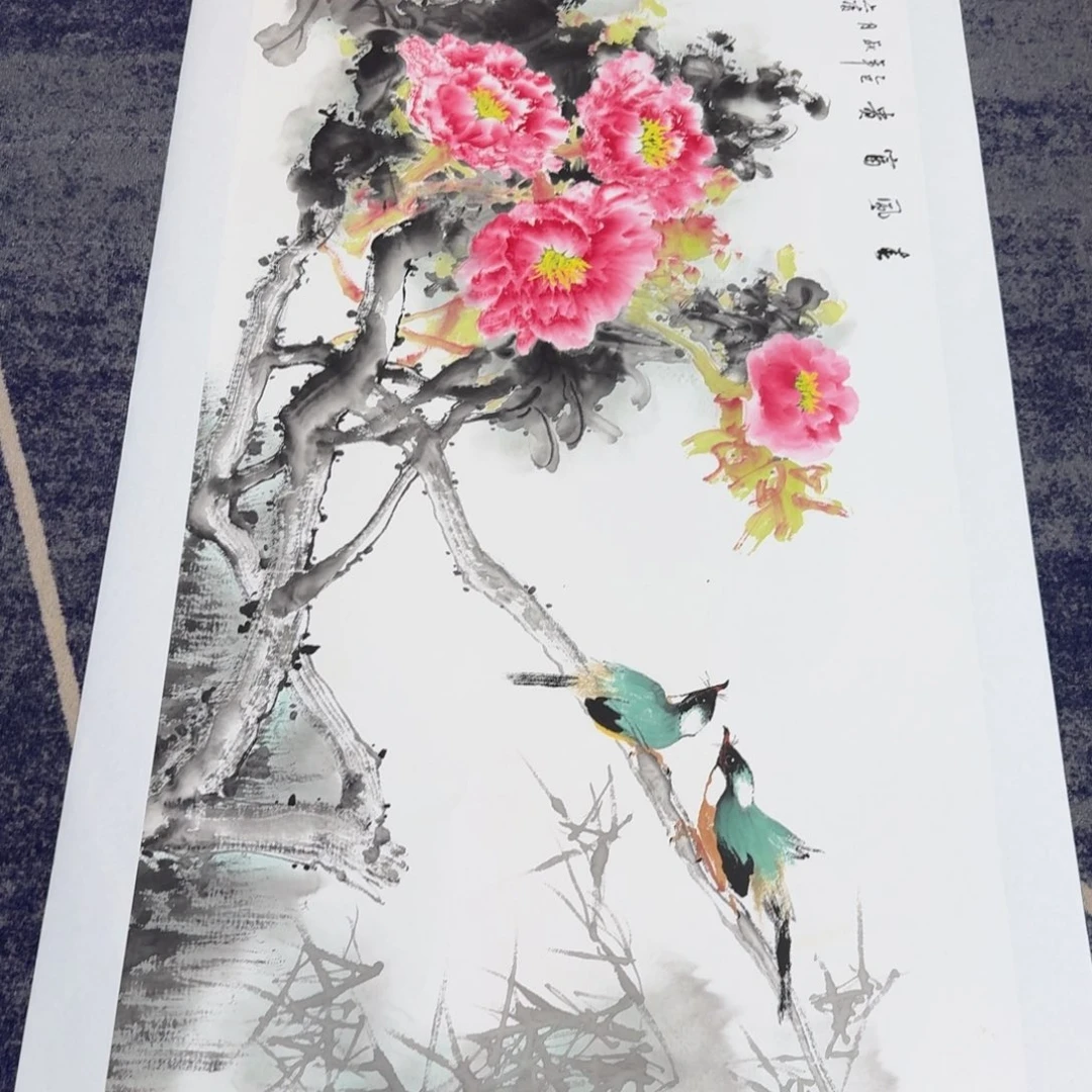 国画国画作品山水花鸟