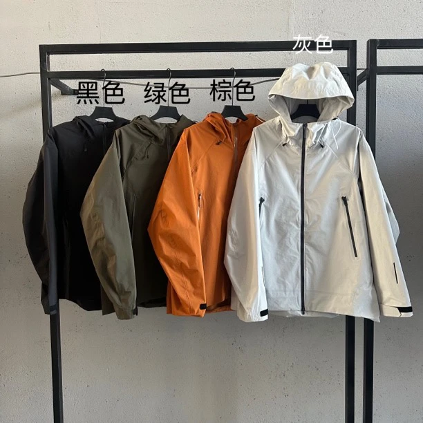 户外防水防风导电丝耐磨耐造休闲夹克冲锋衣外套连帽四季可用