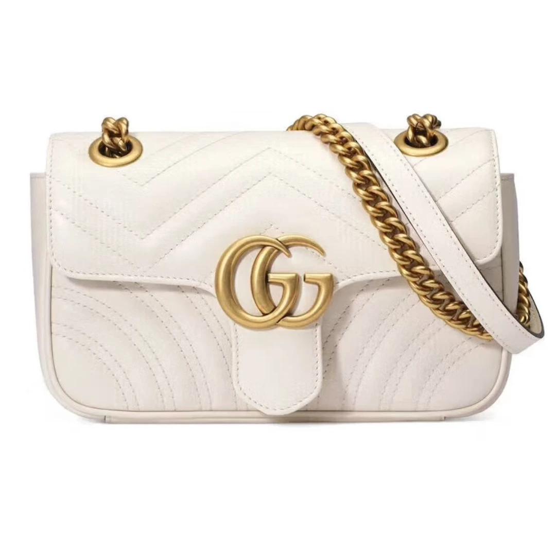 99新 GUCCI/古驰 马蒙 白金 26