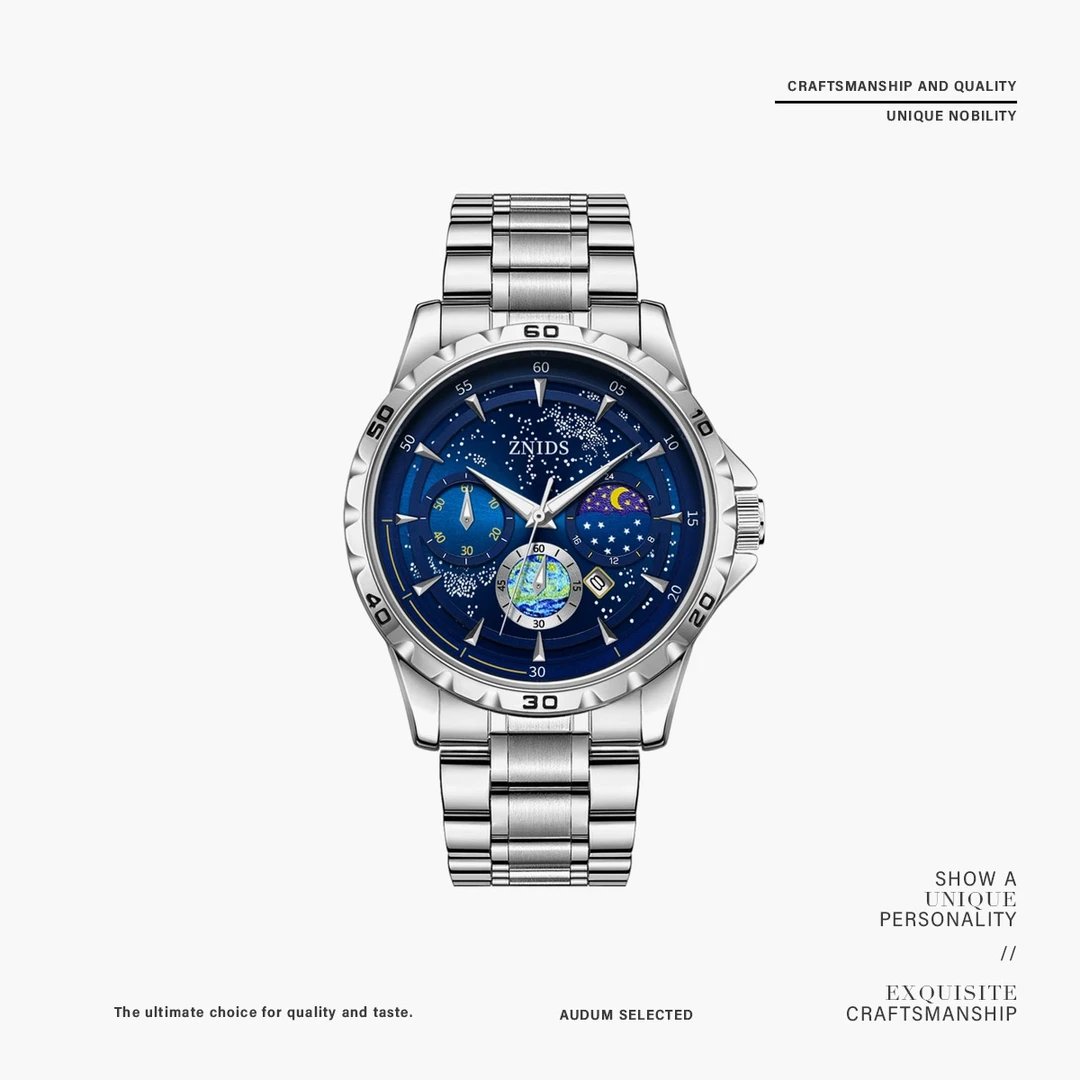 【专柜直发】奢品名表 日月星辰星空系列钢带手表高档男士表-3333