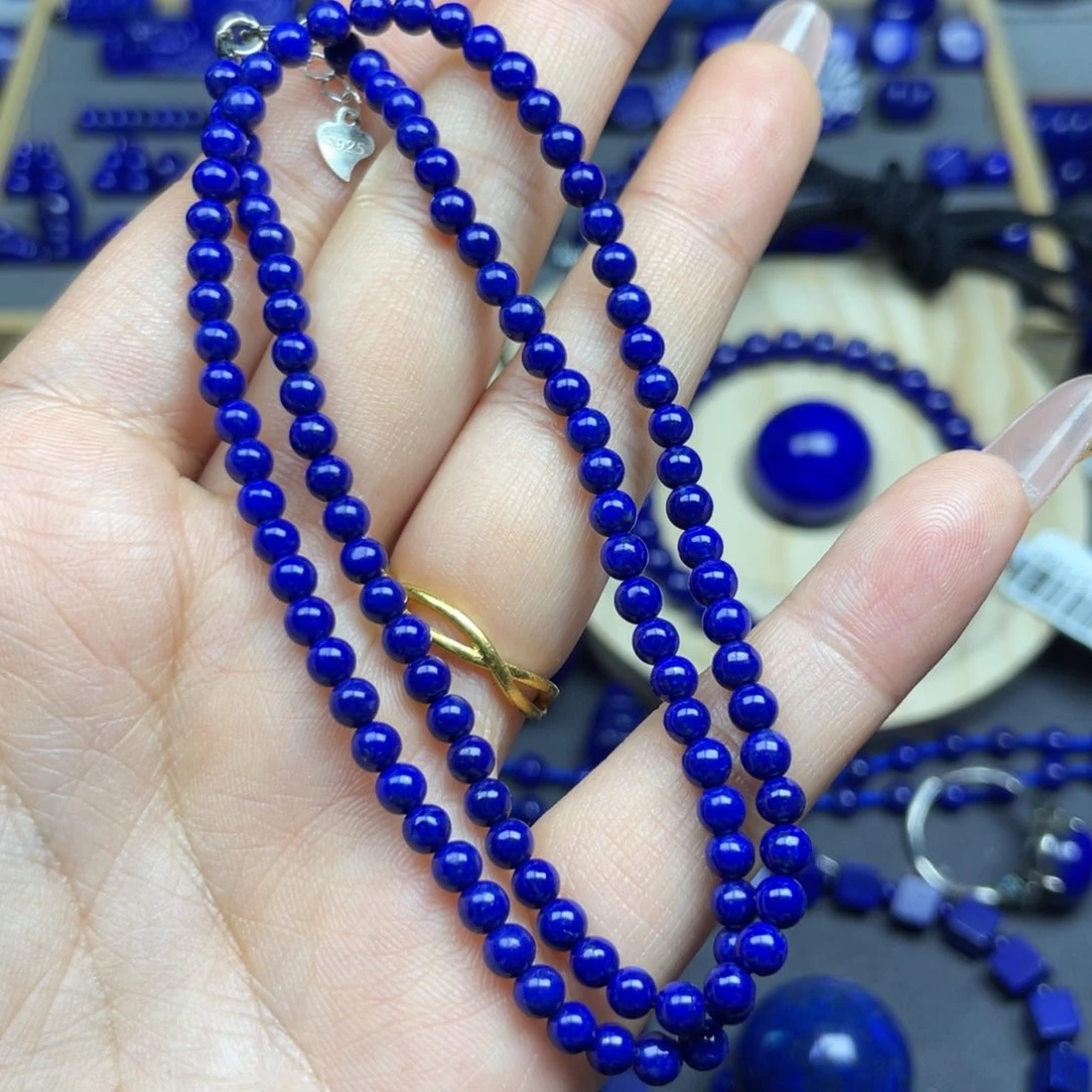 青金石未镶嵌3+项链